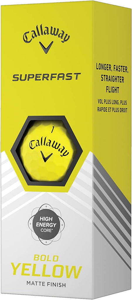 Callaway Golf 2022 Superfast Golf Balls - Yellow - Superfast