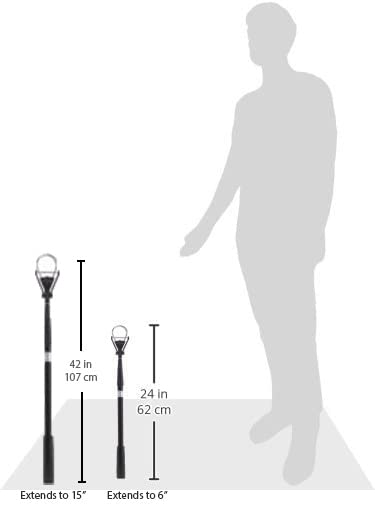 Callaway Golf Ball Retriever for Water, Telescopic with Dual - Zip Headcover - 6 Feet - Ball Retriever