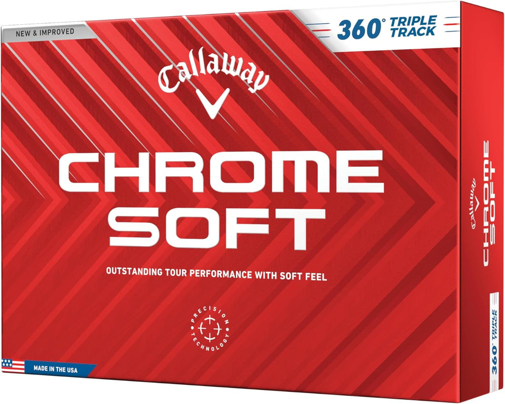 Callaway Golf Chrome Soft Golf Balls - White - 360 Triple Track