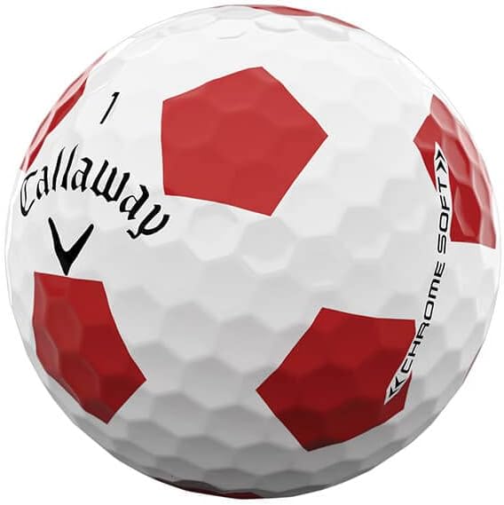 Callaway Golf Chrome Soft Golf Balls - White/Red Truvis - Truvis