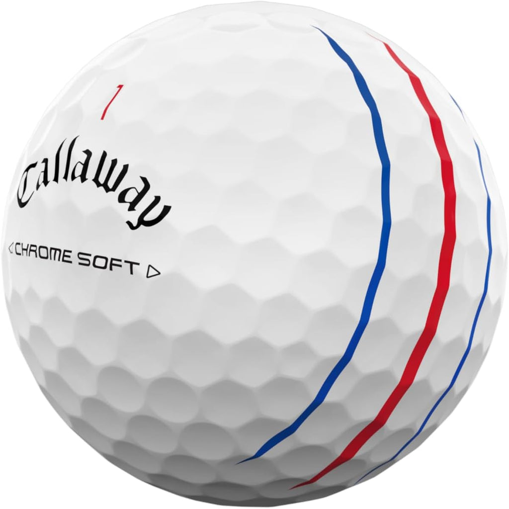 Callaway Golf Chrome Soft Golf Balls - White - Triple Track