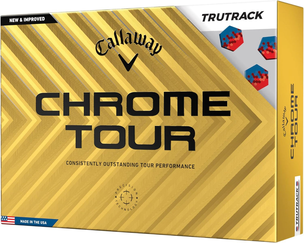 Callaway Golf Chrome Tour Golf Balls - Blue/Red - True Track