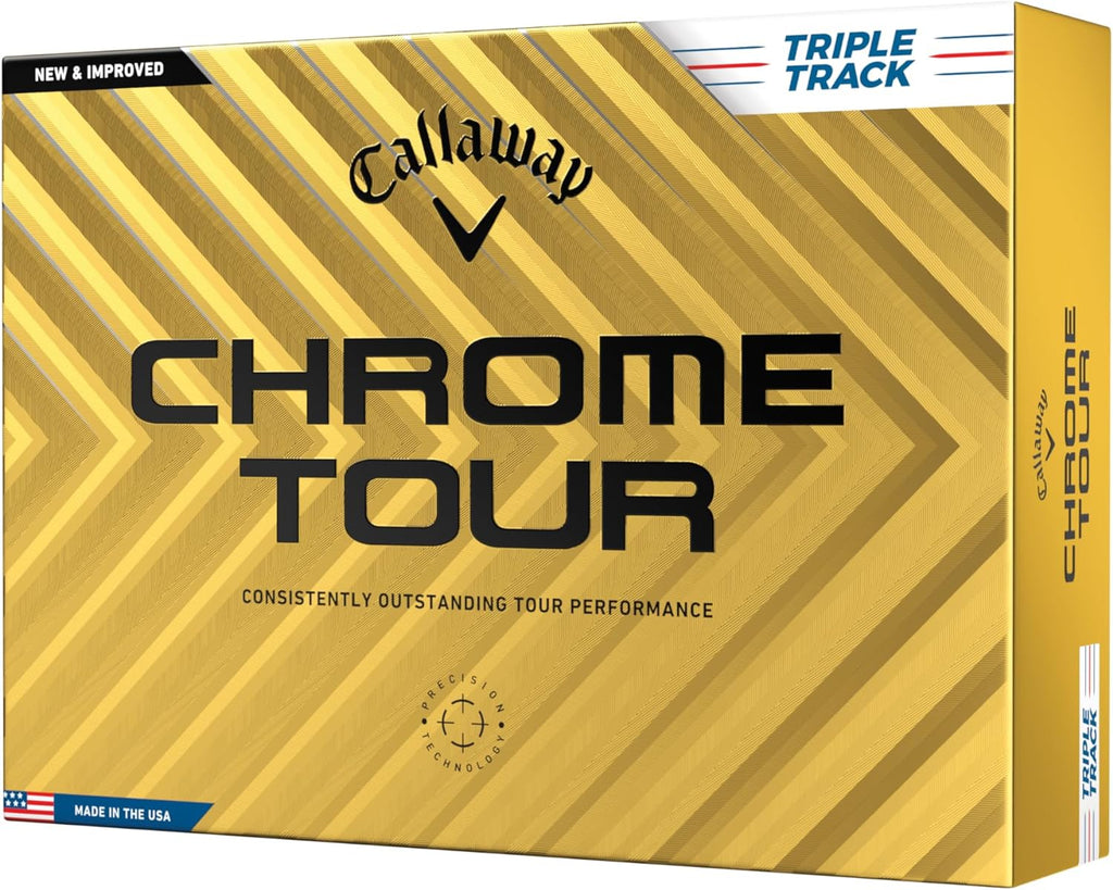 Callaway Golf Chrome Tour Golf Balls - White - Triple Track