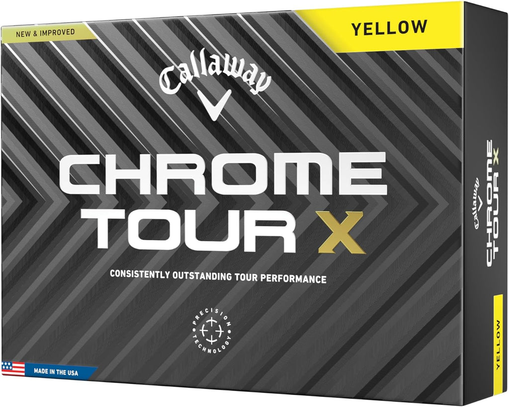 Callaway Golf Chrome Tour X Golf Balls - Standard - Yellow