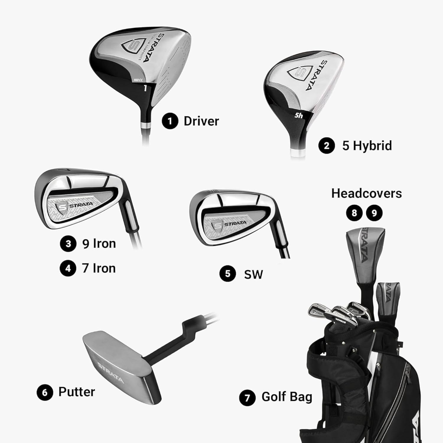 ゴルフセット Callaway Golf Strata Complete Golf Set Callaway（キャロウェイ） Callaway Strata 12-Piece Men's Set