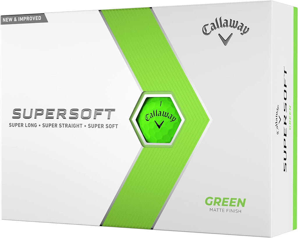 Callaway Golf Supersoft Golf Balls - Green - One Dozen