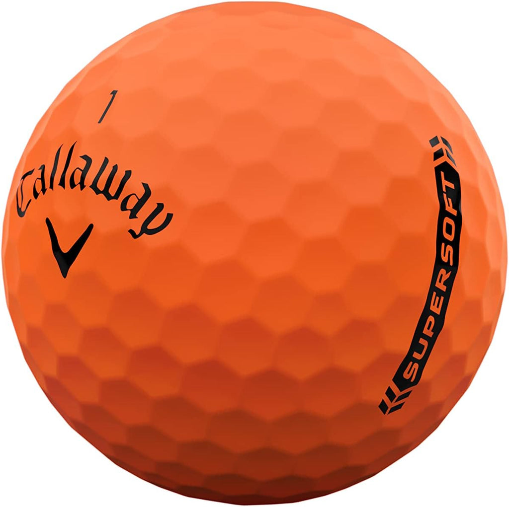 Callaway Golf Supersoft Golf Balls - Orange - One Dozen