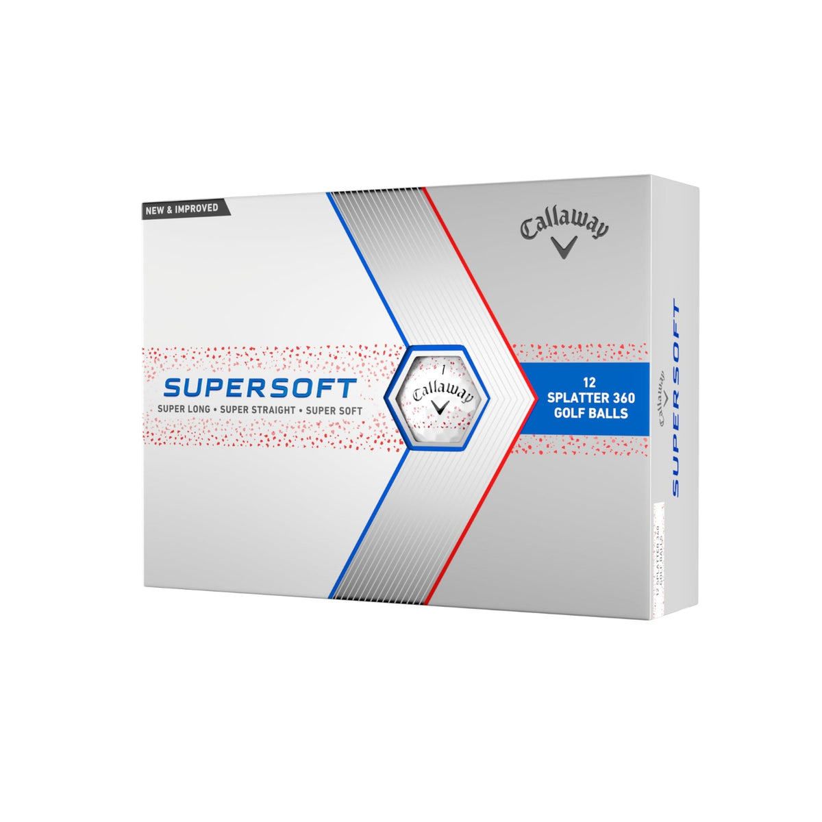 Callaway Golf Supersoft Golf Balls - Red Splatter - 2023