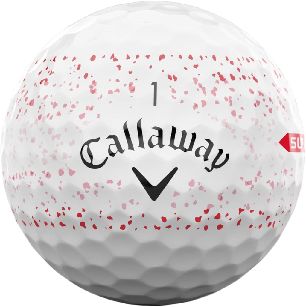 Callaway Golf Supersoft Golf Balls - Red Splatter - One Dozen