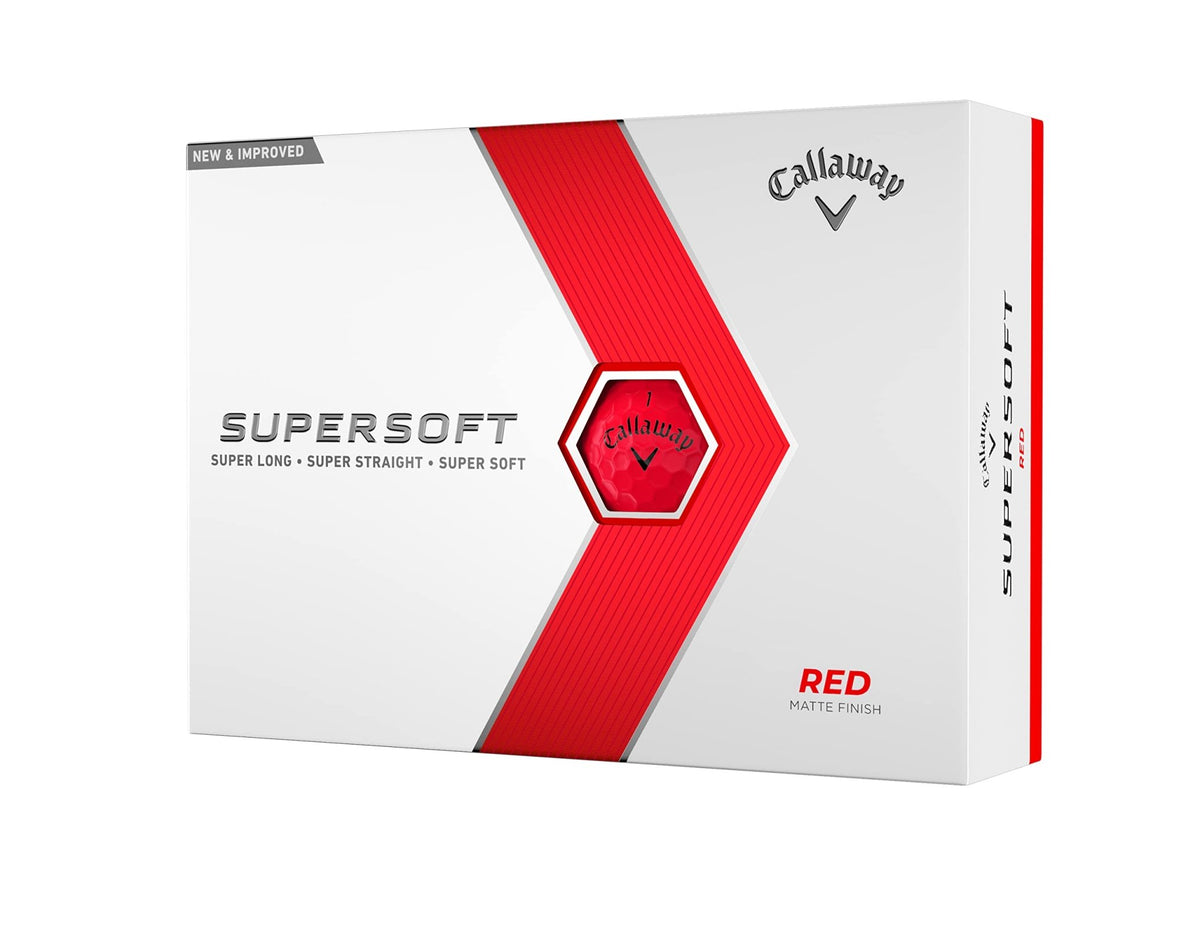 Callaway Golf Supersoft Golf Balls - Red - 2023