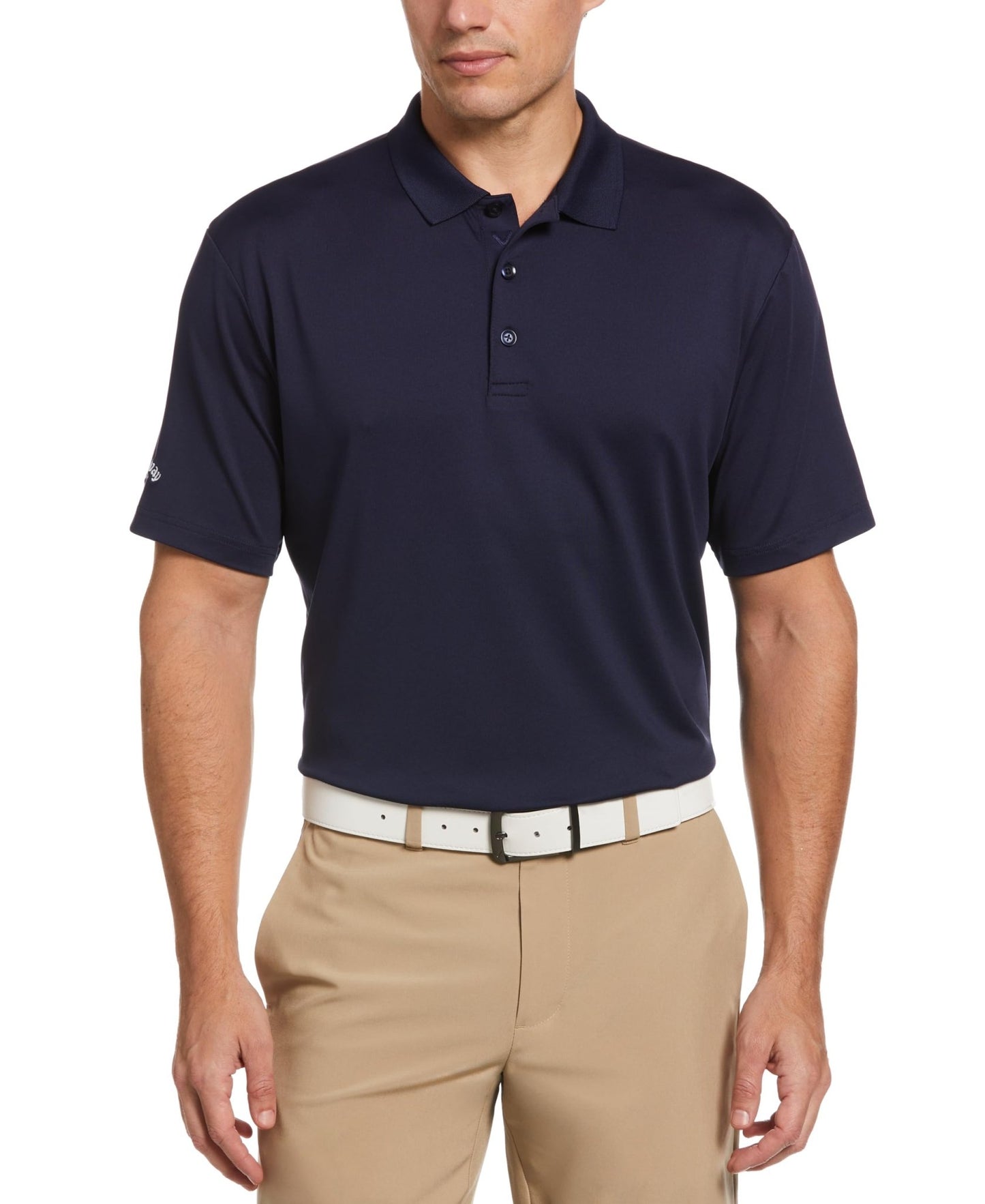 Callaway Mens Solid Opti-dri Short Sleeve Stretch Golf Polo - Callaway