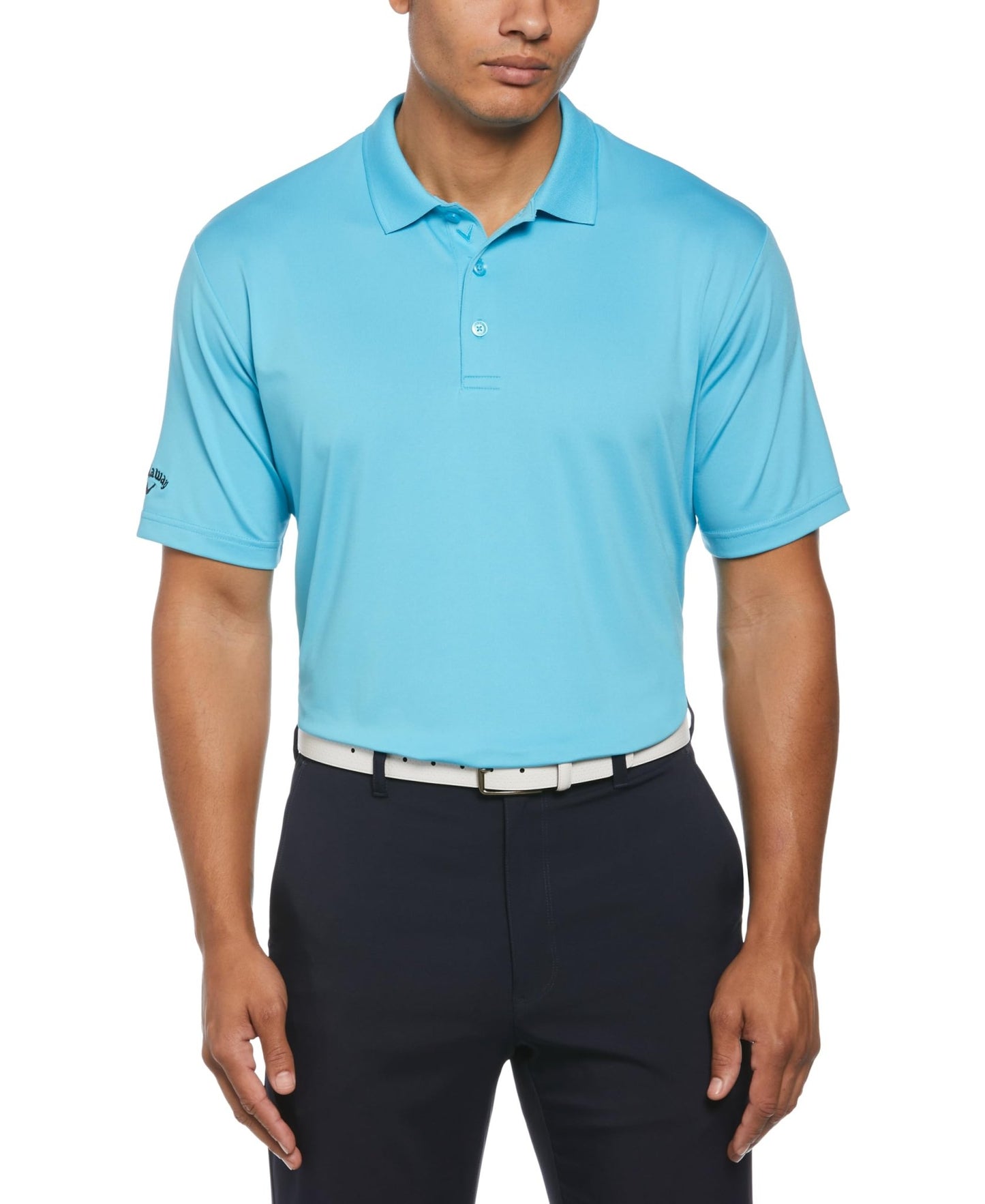 Callaway Mens Solid Opti-dri Short Sleeve Stretch Golf Polo - Callaway