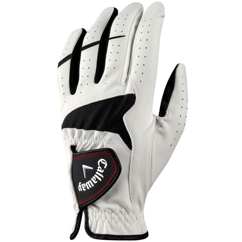Callaway XXT Xtreme Golf Glove, 2 Pack, White (Worn on Left Hand) - Worn On Left Hand - M/L