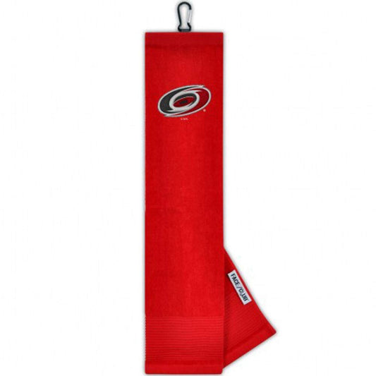 Carolina Hurricanes Face/Club Tri-Fold Embroidered Towel |Team Effort - Team Effort