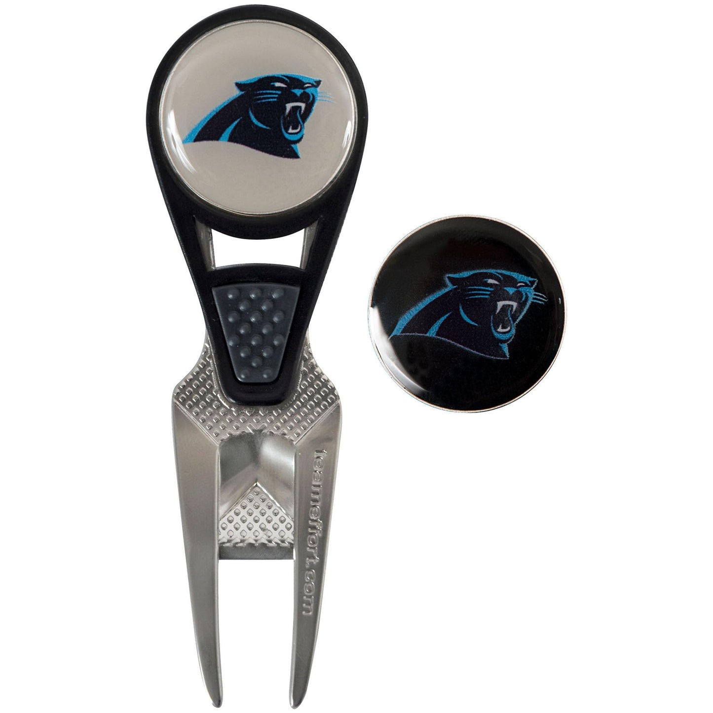 Carolina Panthers CVX Ball Mark Repair Tool & 2 Ball Markers |Team Effort - Team Effort