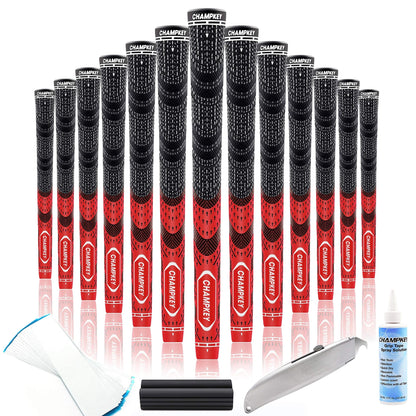 CHAMPKEY Premium Hybrid Golf Grips 13 Pack with All Repair Kits - Champkey