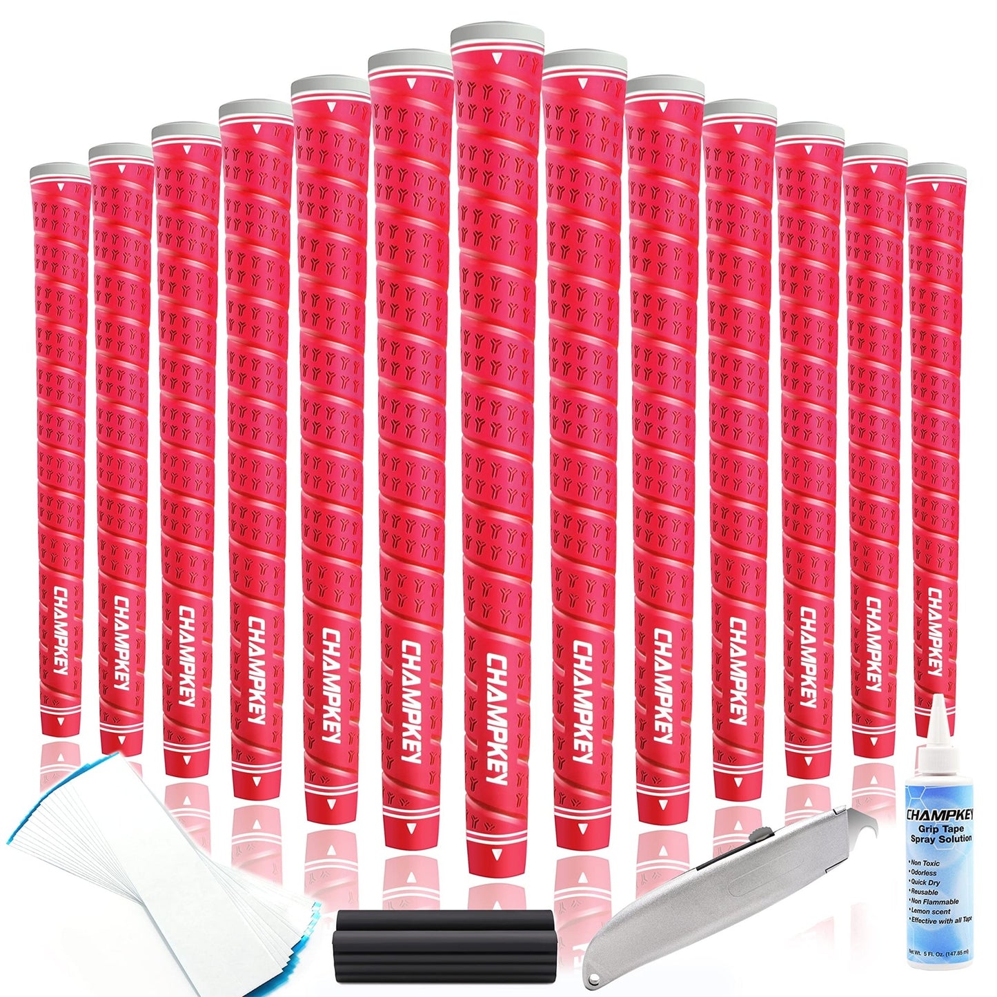 CHAMPKEY WRAP - Y Rubber Golf Grips 13 Pack Come with All Repair Kits - Champkey