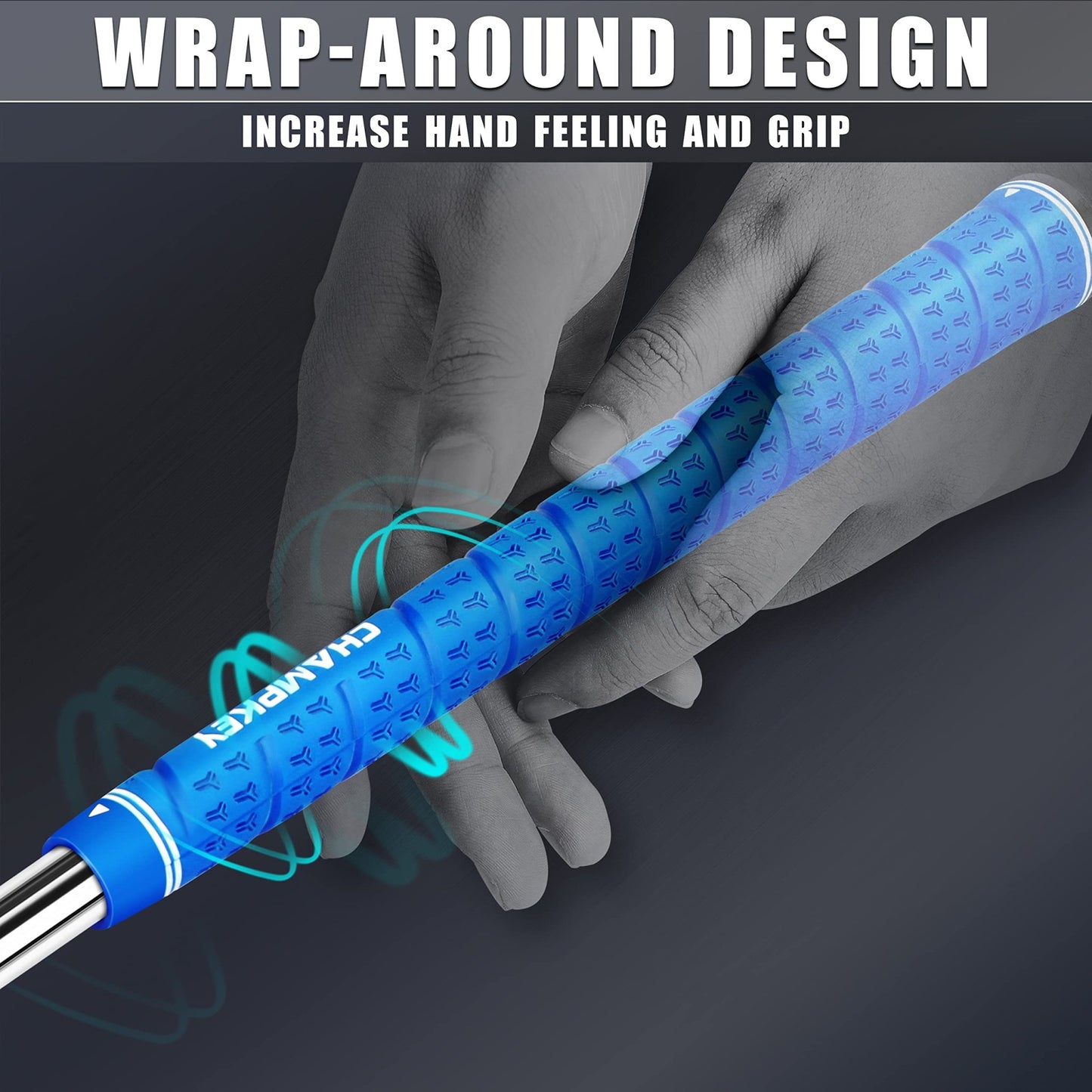 CHAMPKEY WRAP - Y Rubber Golf Grips 13 Pack Come with All Repair Kits - Champkey