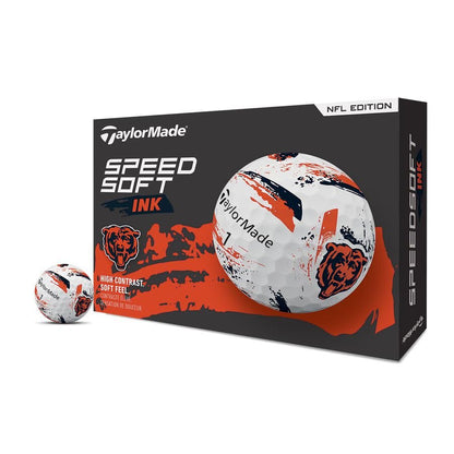 Chicago Bears SpeedSoft Ink Golf Balls - TaylorMade Team