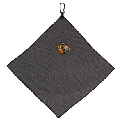 Chicago Blackhawks 15" x 15" Grey Microfiber Towel |Team Effort - Team Effort