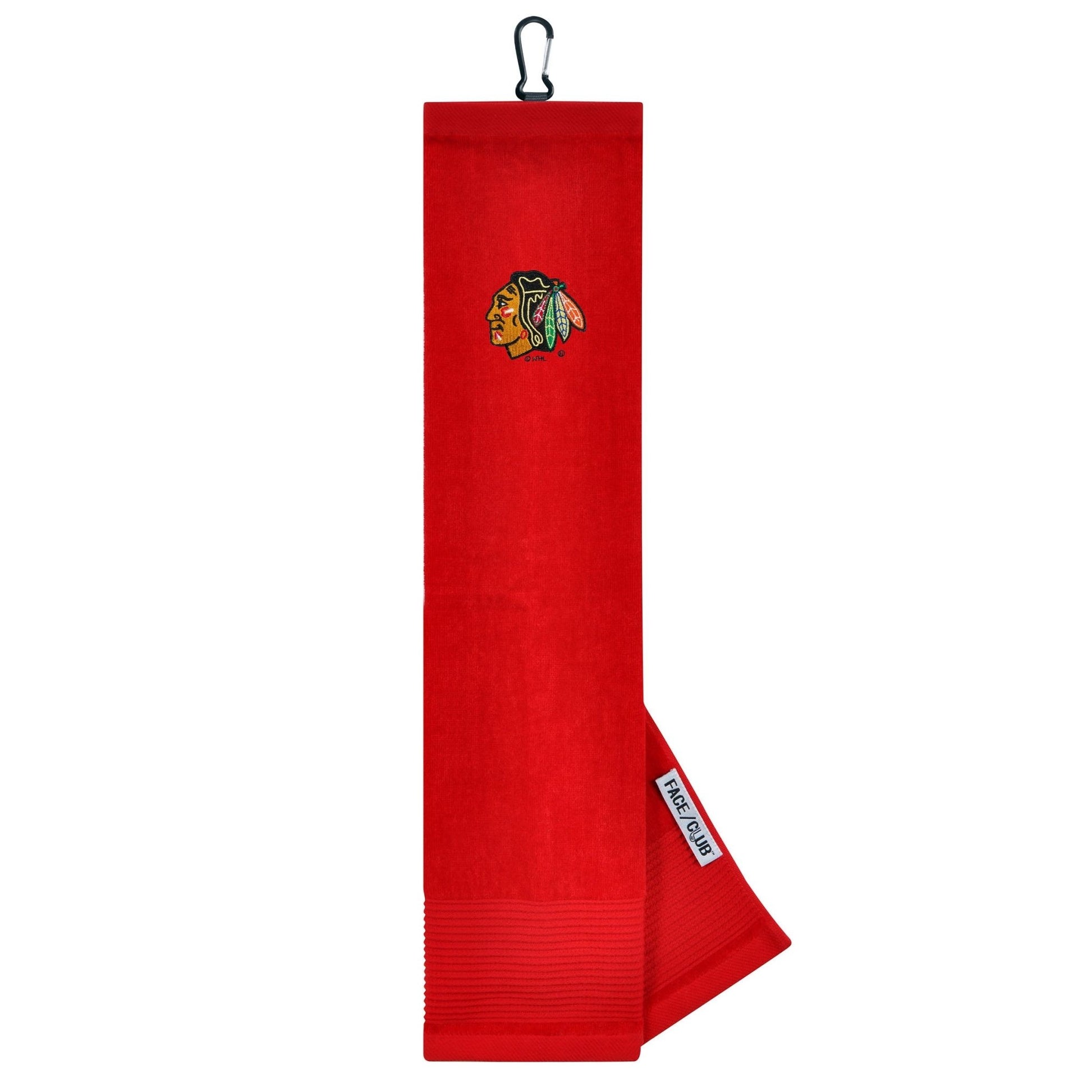 Chicago Blackhawks Face/Club Tri-Fold Embroidered Towel |Team Effort - Team Effort
