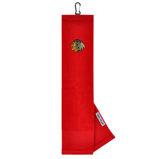 Chicago Blackhawks Face/Club Tri-Fold Embroidered Towel |Team Effort - Team Effort