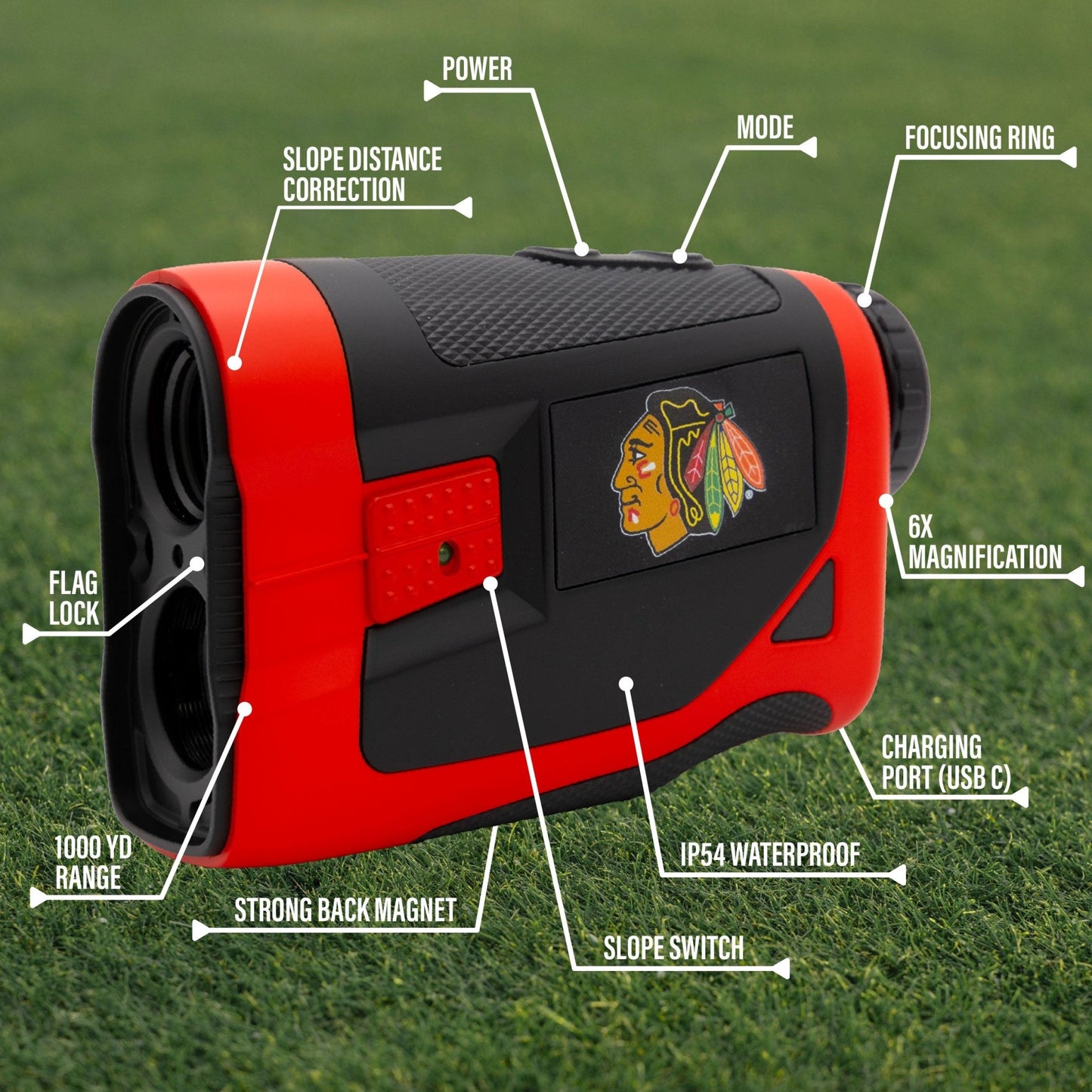 Chicago Blackhawks Rangefinder | Team Golf - Team Golf USA