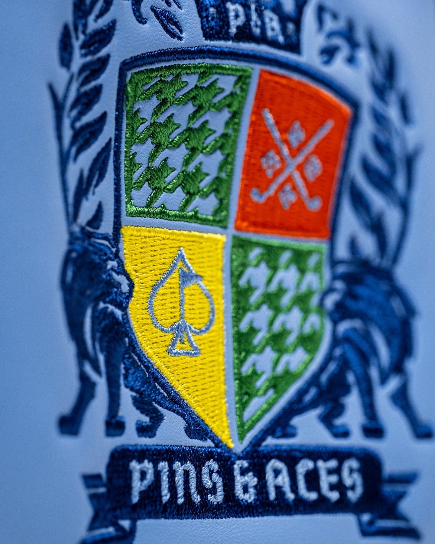 Coat of Arms - Mallet Cover - Pins and Aces