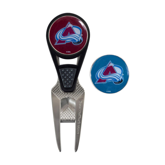 Colorado Avalanche CVX Ball Mark Repair Tool & 2 Ball Markers |Team Effort - Team Effort