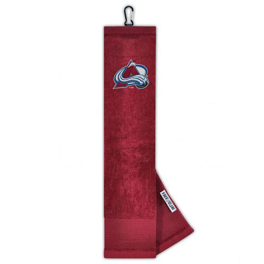 Colorado Avalanche Face/Club Tri-Fold Embroidered Towel |Team Effort - Team Effort