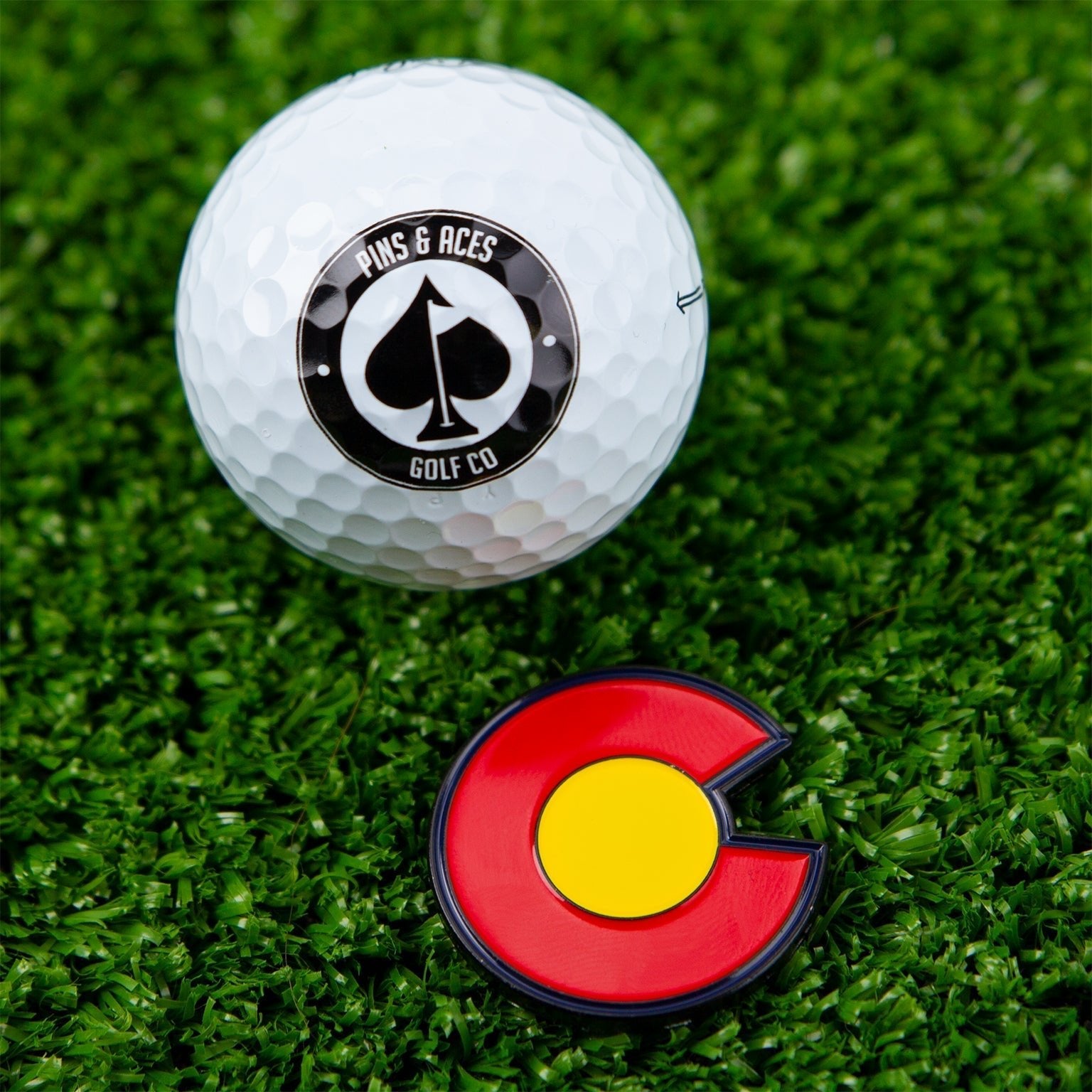 Colorado Strong Ball Marker - Pins and Aces