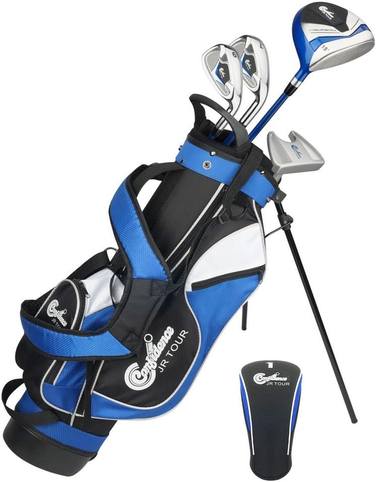 Confidence Golf Junior Golf Clubs Set for Kids Age 4 - 7 (up to 4' 6' Tall) - Confidence