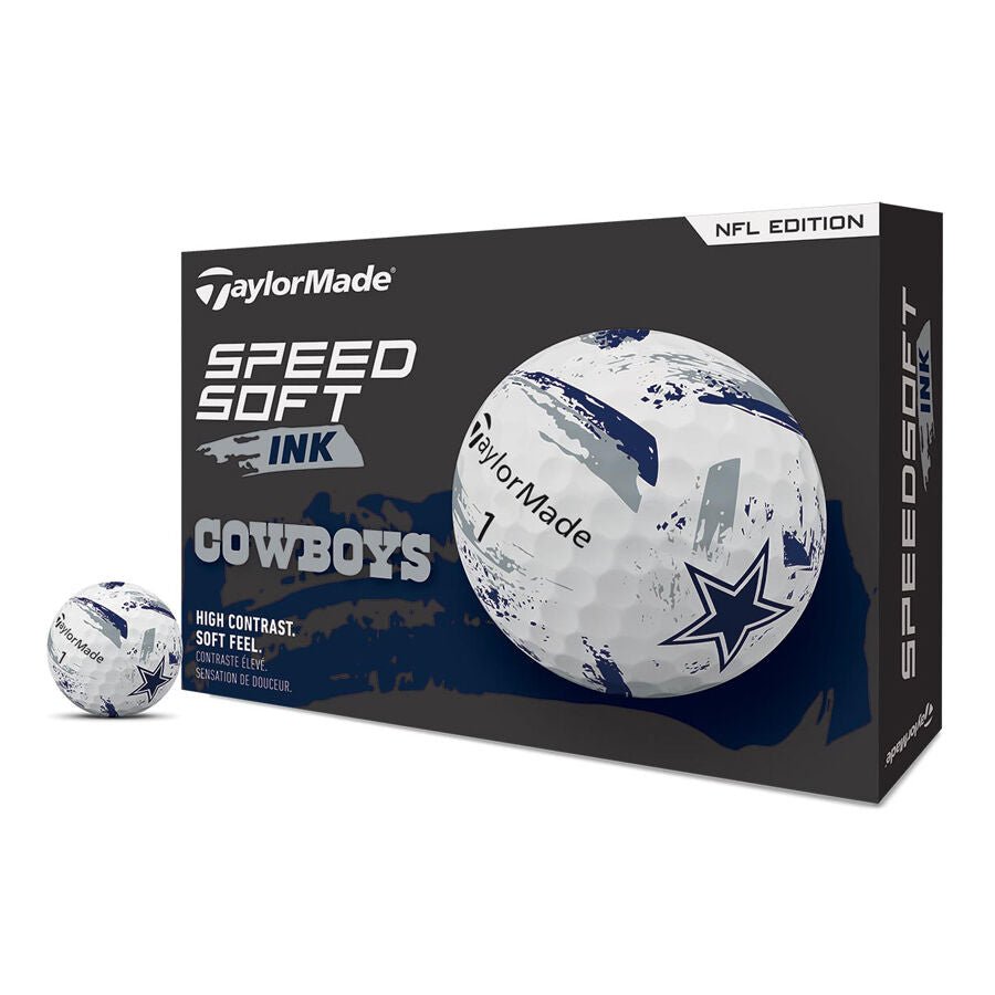 Dallas Cowboys SpeedSoft Ink Golf Balls - TaylorMade Team
