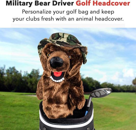 Daphne's Headcovers Military Bear Driver Headcover - Daphne's Headcovers