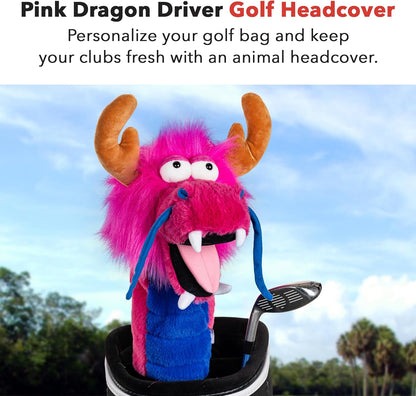 Daphne's Headcovers Pink Dragon Driver Headcover - 