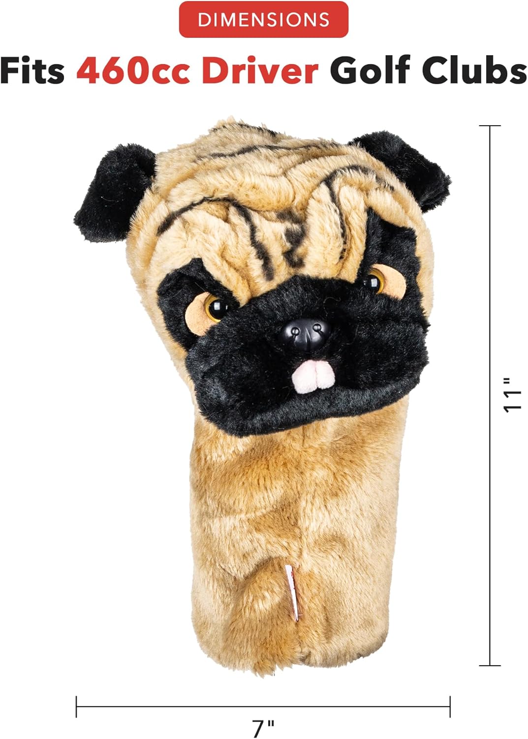 Daphne's Headcovers Pug Driver Headcover - 