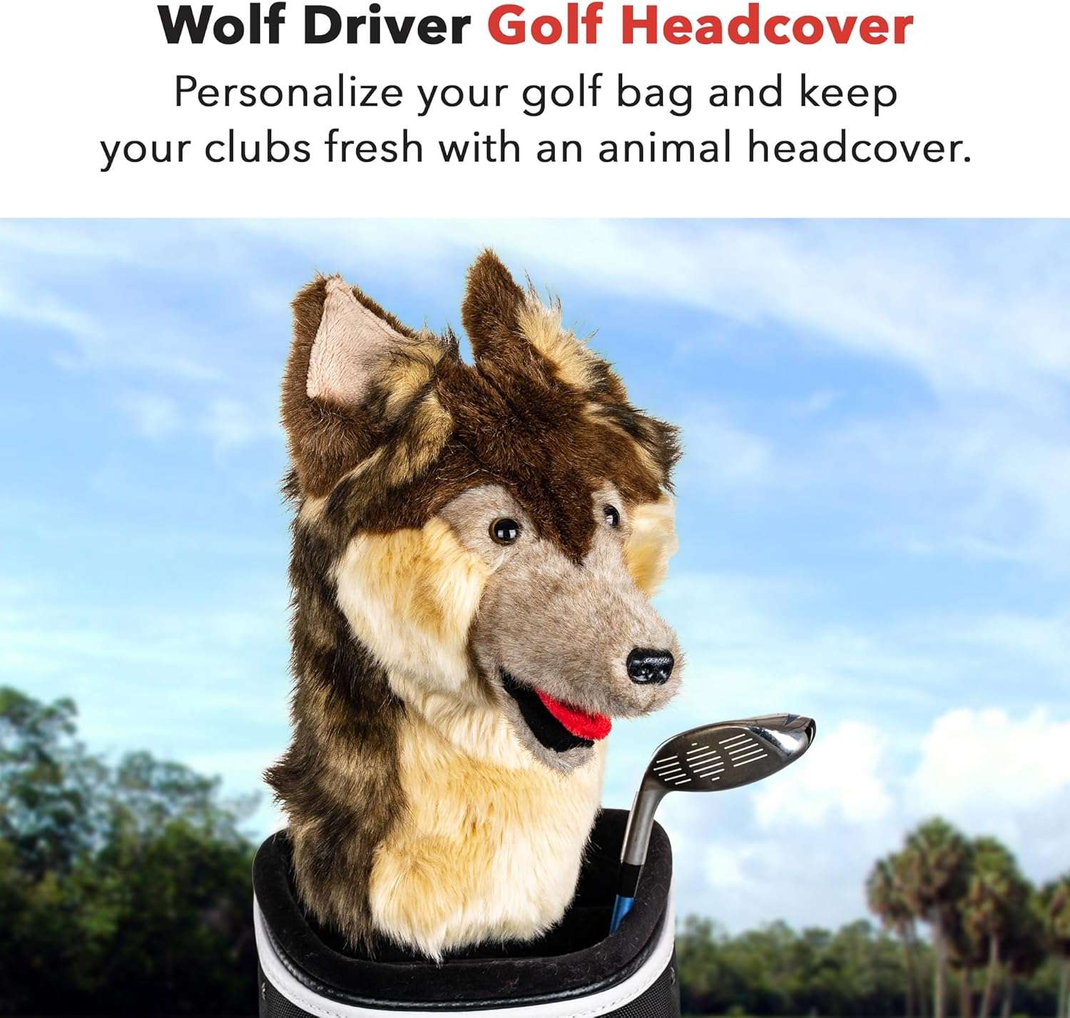 Daphne's Headcovers Wolf Driver Headcover - 
