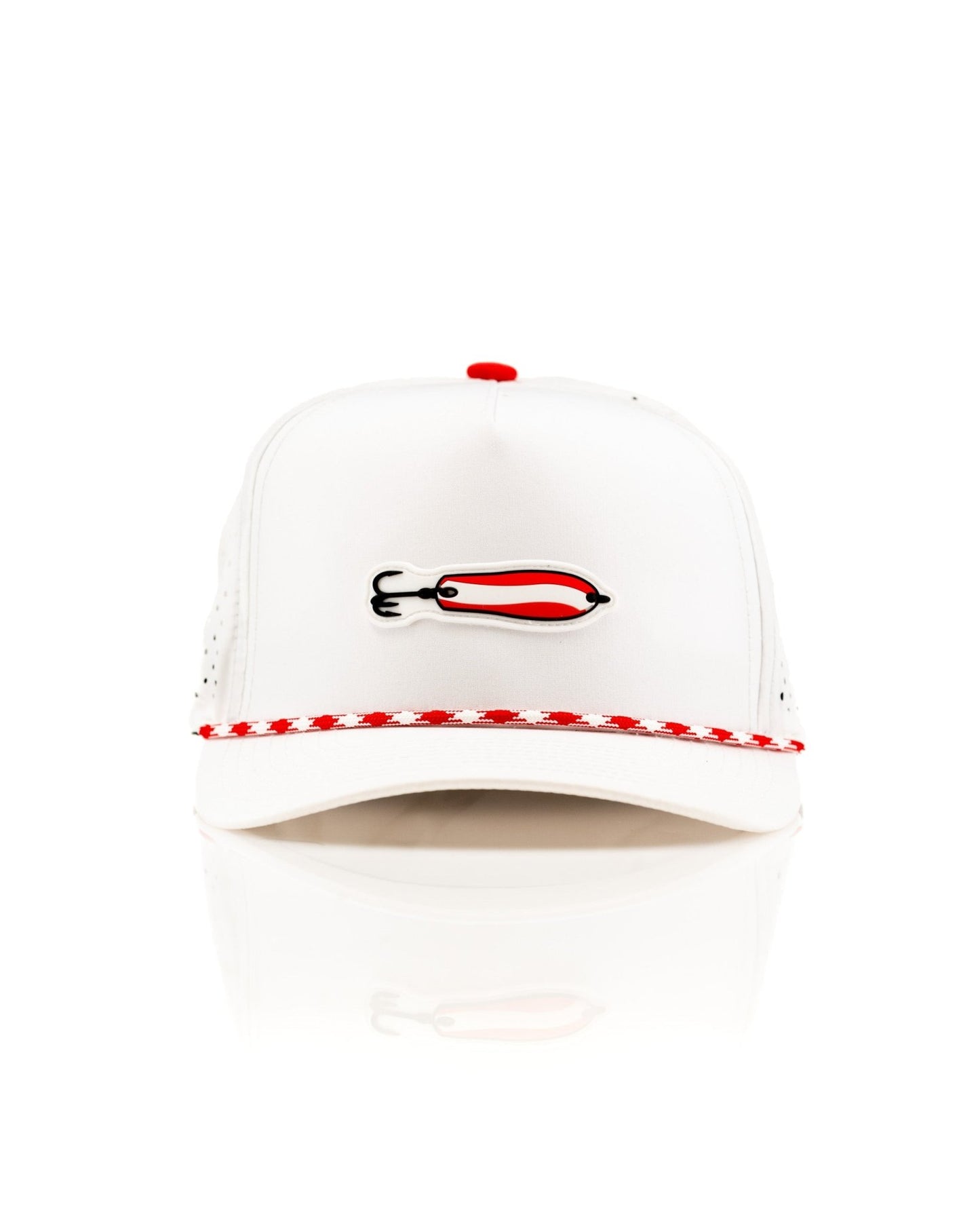 Dare Devil Spoon White - Perforated Rope Hat - Pins and Aces