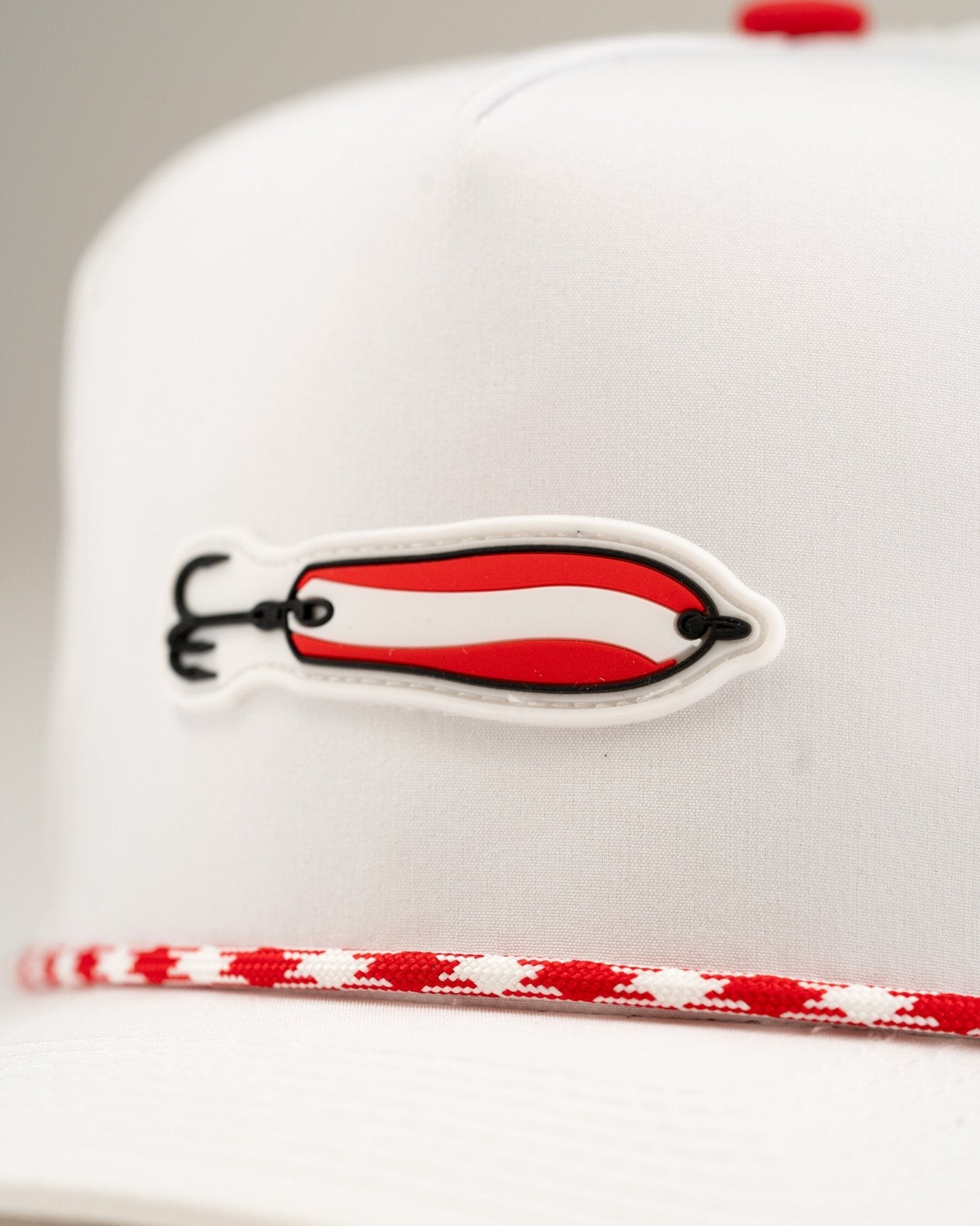 Dare Devil Spoon White - Perforated Rope Hat - Pins and Aces