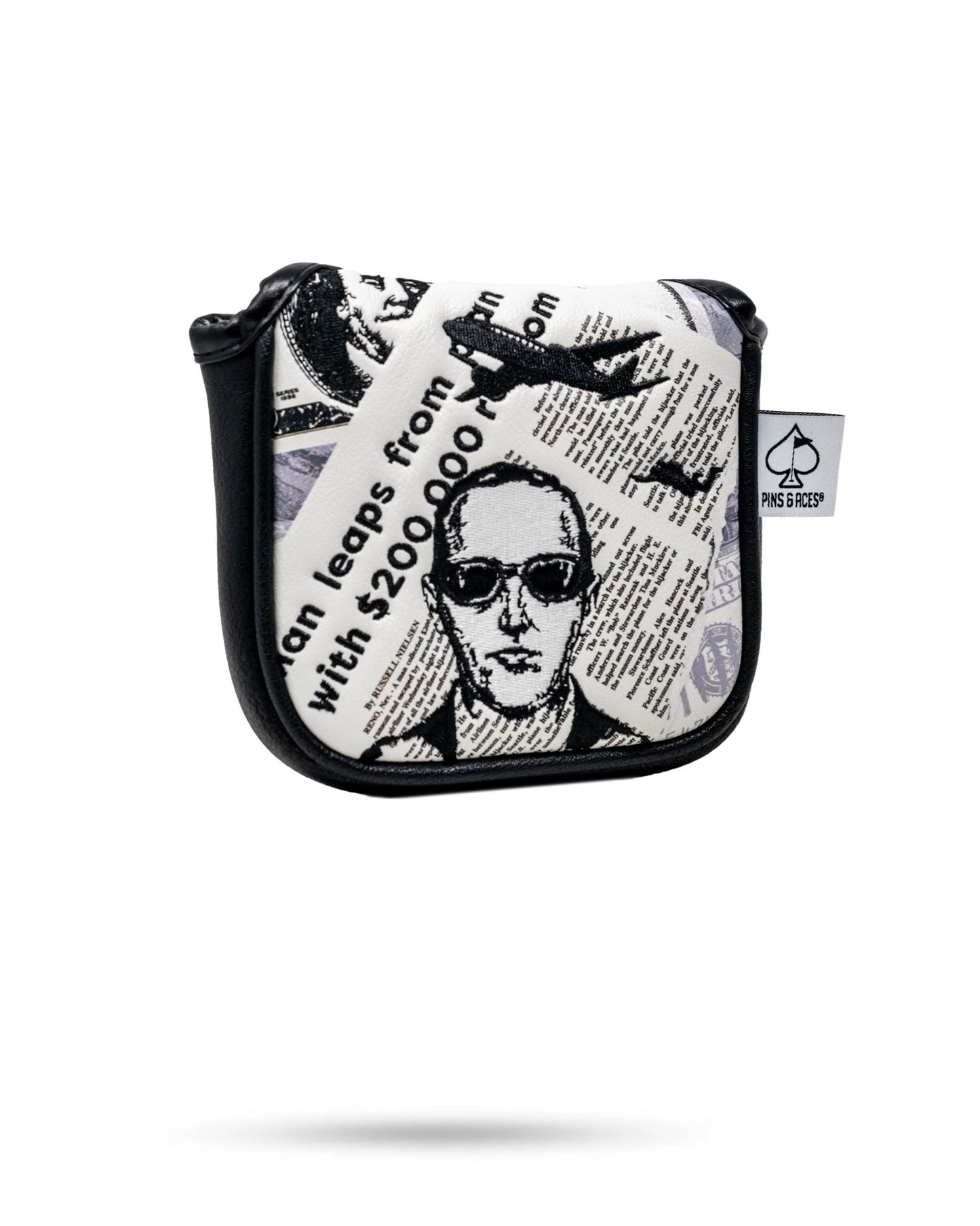 D.B. Cooper - Mallet Putter Cover - Pins and Aces