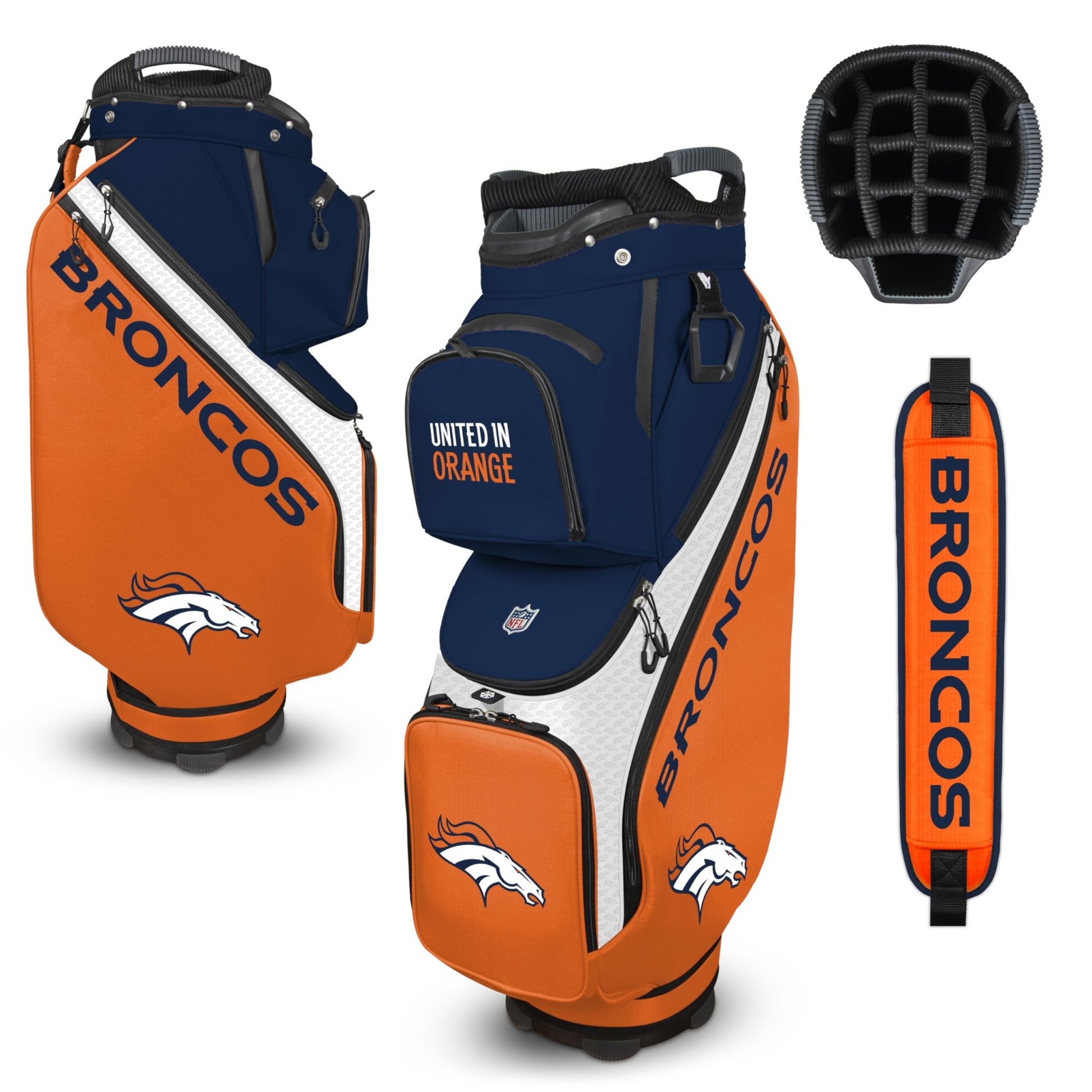 Denver Broncos Clubhouse Cooler Cart Bag |Team Effort - Team Effort