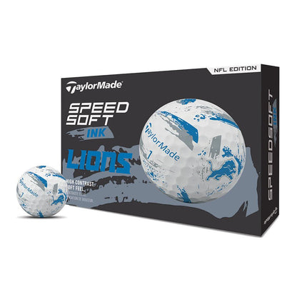 Detroit Lions SpeedSoft Ink Golf Balls - TaylorMade Team