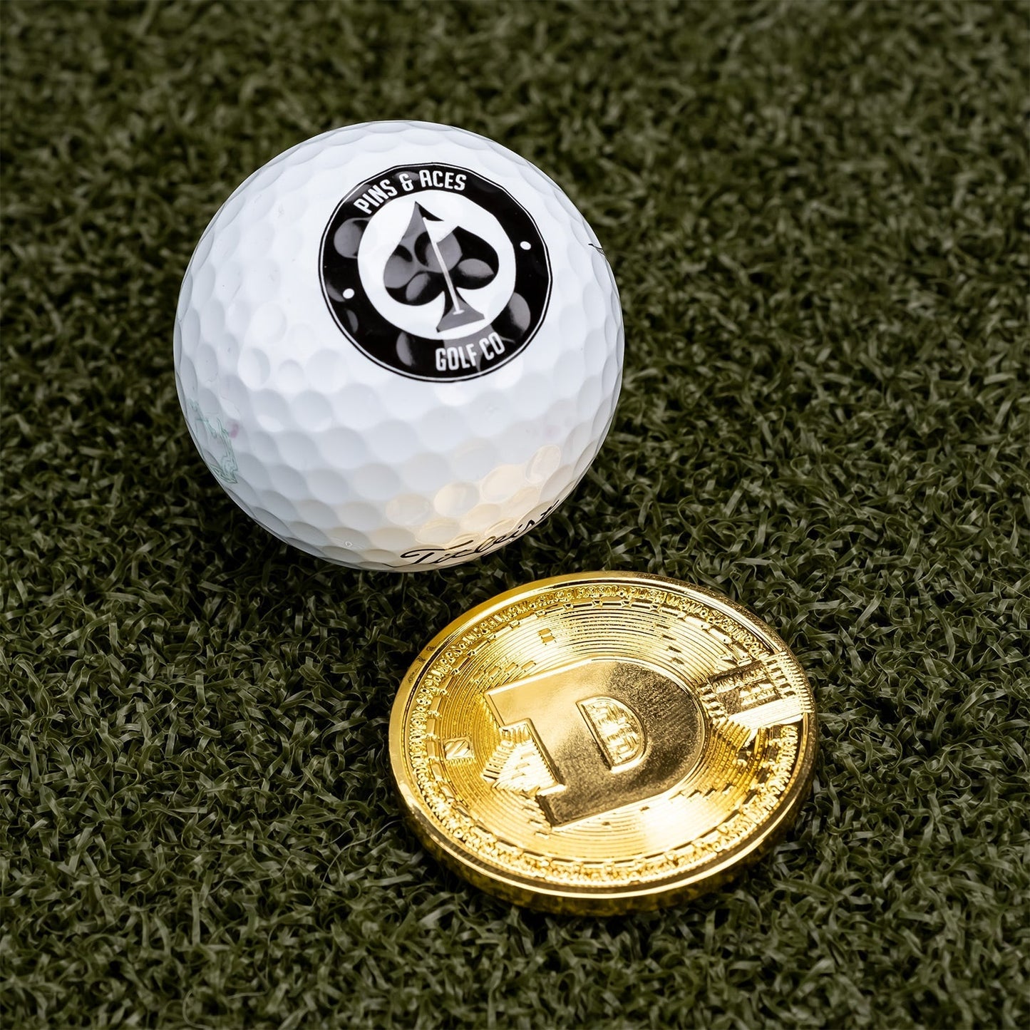 Dogecoin Ball Marker - Pins and Aces