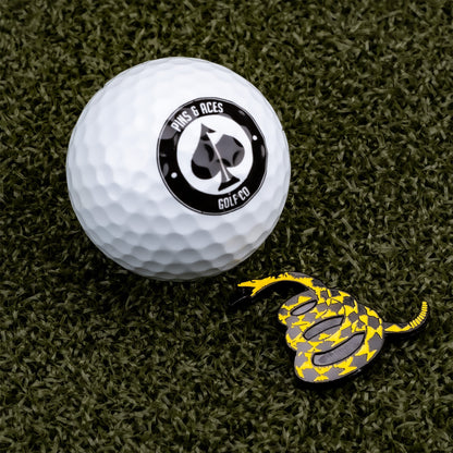 Don't Tread on Me Ball Marker - Pins and Aces