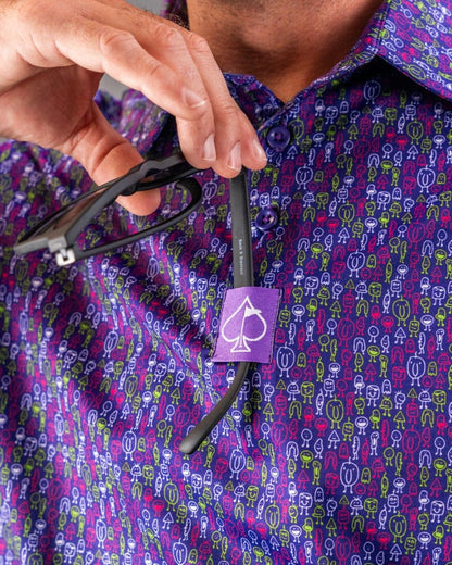Doodle Guy Purple - Pins and Aces