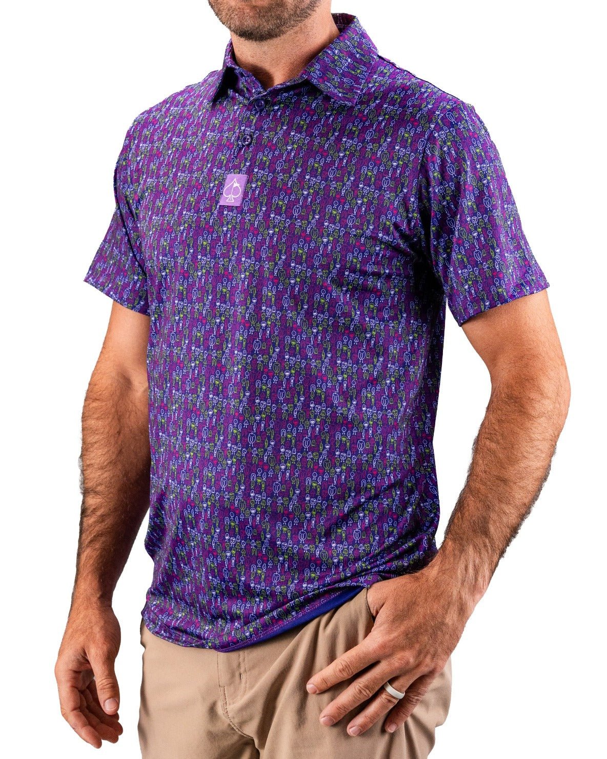 Doodle Guy Purple - Pins and Aces