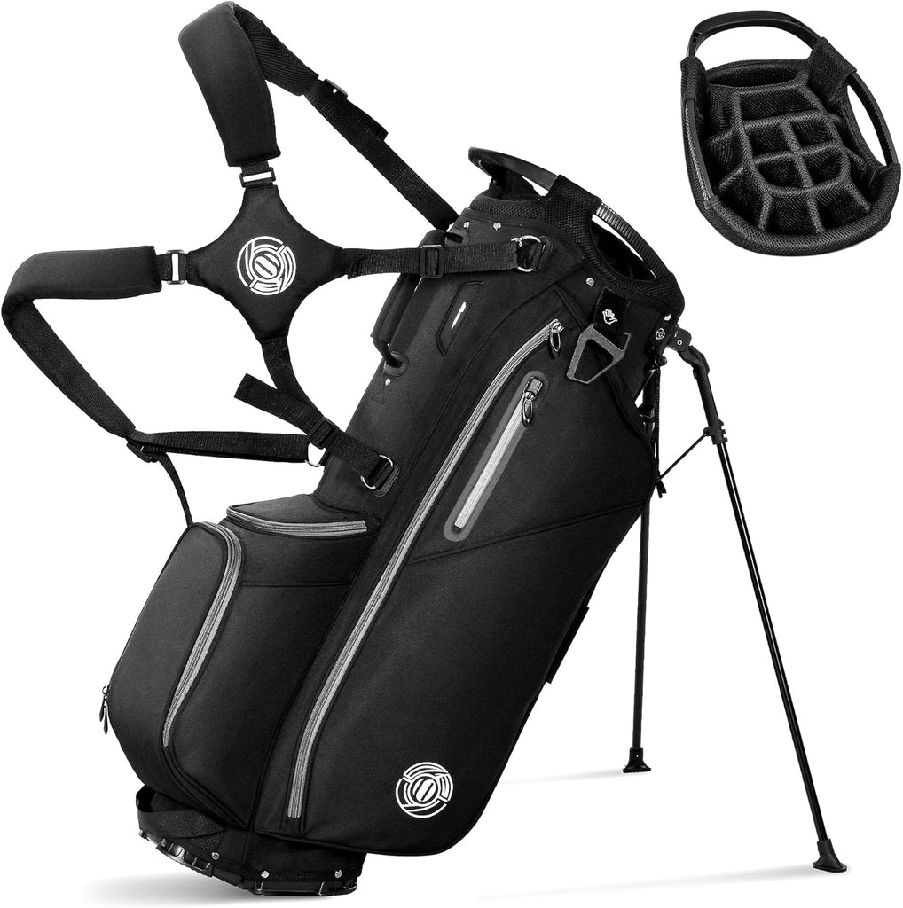 DWVO Golf Stand Bag, 14 Way Golf Bag with Stand - 