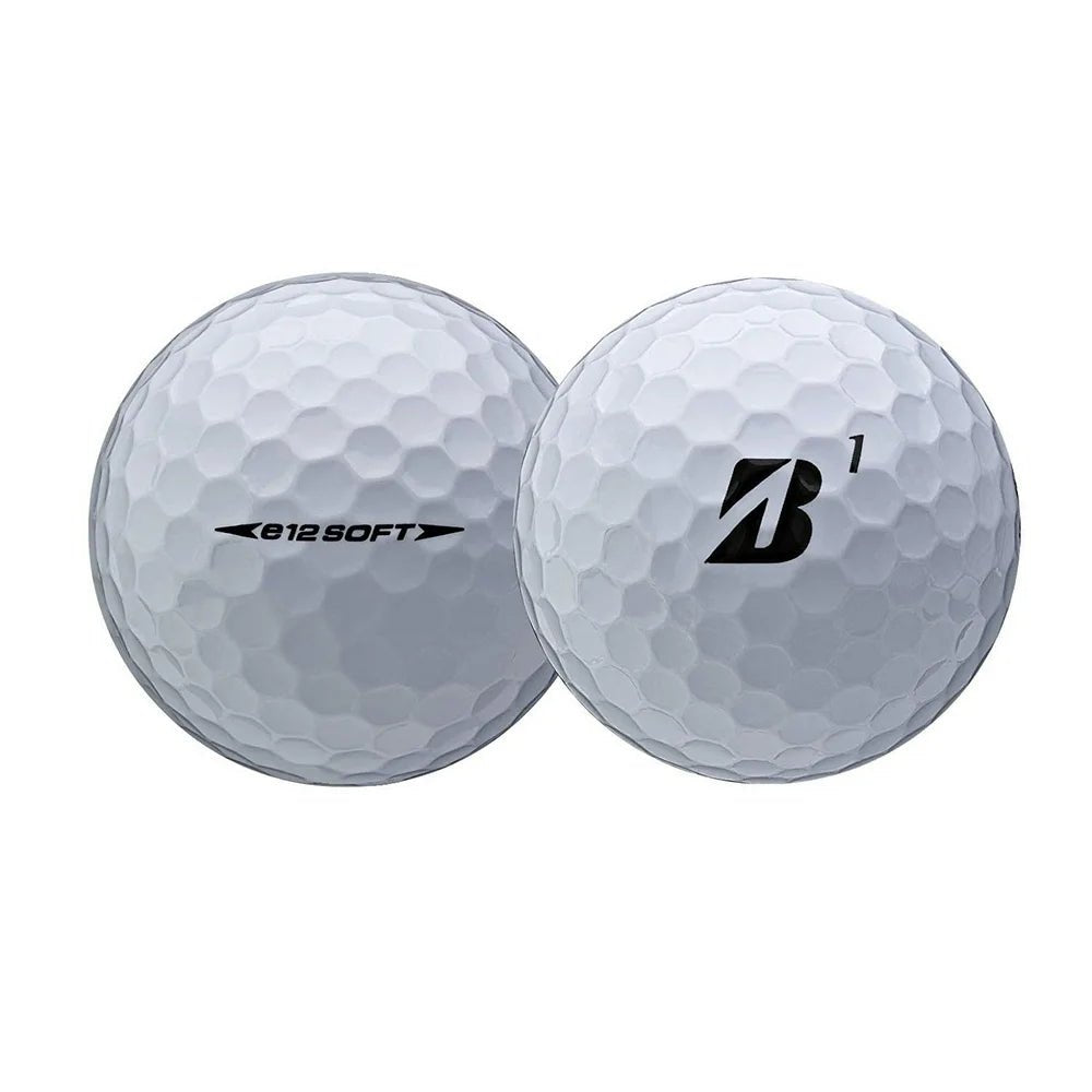 E12 Soft Golf Balls, White, 12 Pack - -