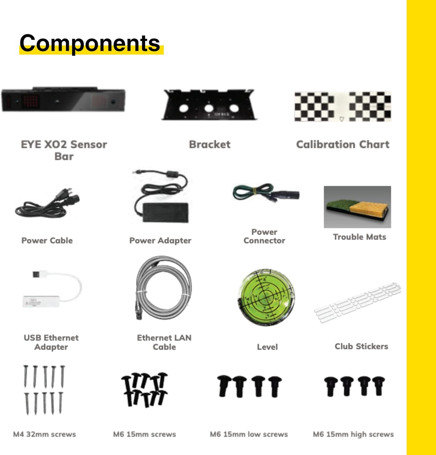 Eye XO2 Golf Launch Monitor – 3 - Camera Indoor Golf Simulator with 24 Data Points and Trouble Mat Compatibility - 