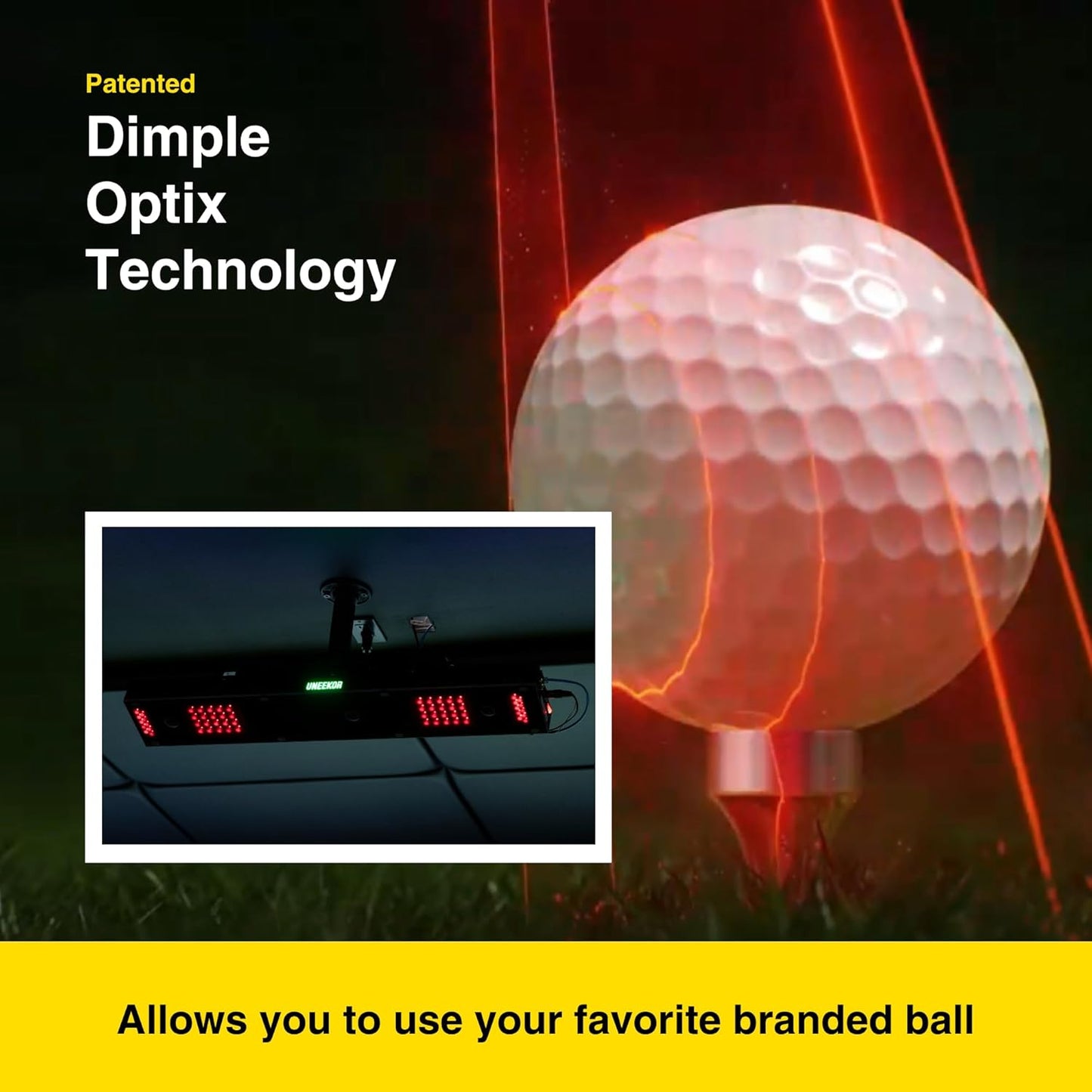 Eye XO2 Golf Launch Monitor – 3 - Camera Indoor Golf Simulator with 24 Data Points and Trouble Mat Compatibility - 